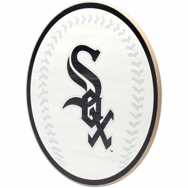 Chicago White Sox Logo Baseball Round Wood Wall Decor | Open Road ...
