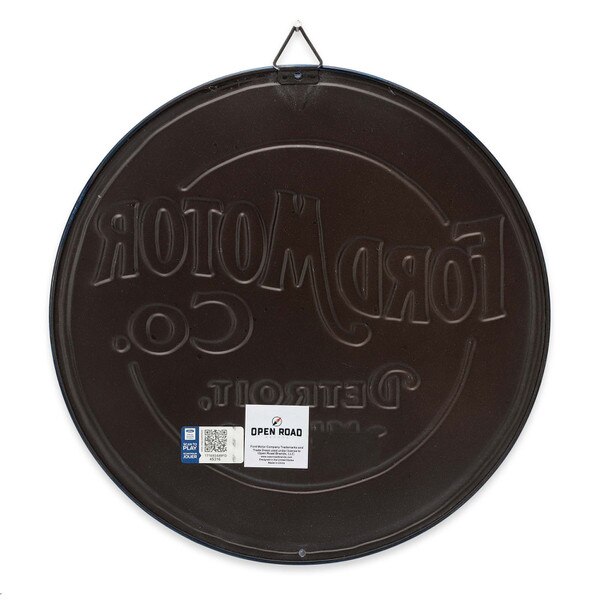 Ford Motor Co. Vintage Round Metal Sign | Open Road Brands | Shop-ORB