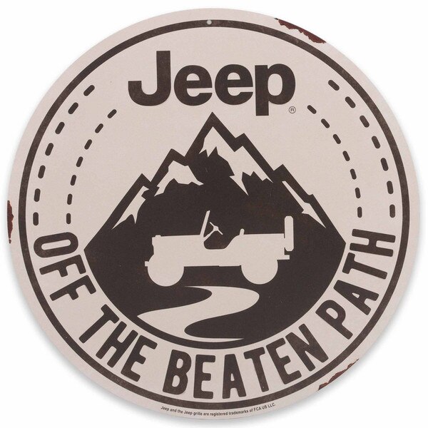 Only In A Jeep Grille Wood Magnet