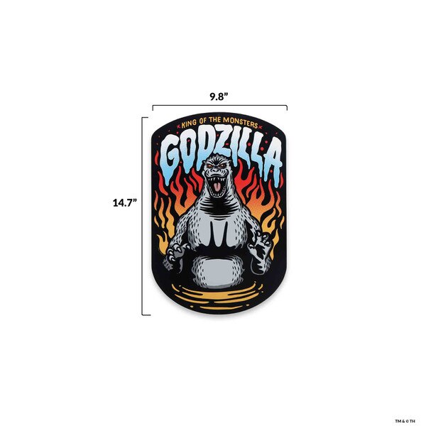 Toho International Godzilla King of the Monsters Fiery Metal Sign ...