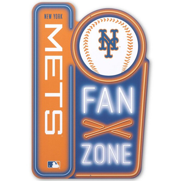 New York Mets Fan Zone Metal Wall Dcor | Open Road Brands