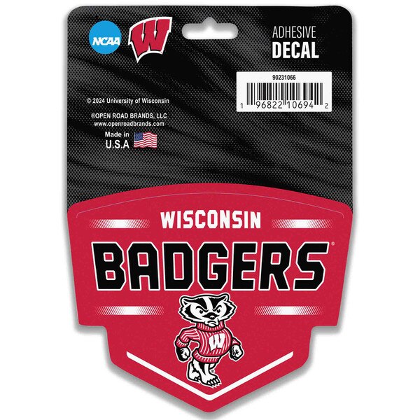 Copritavolo Da Biliardo Con Logo Wisconsin Badgers &ndash; Vinile Nero &ndash; Holland Bar Stool Co.