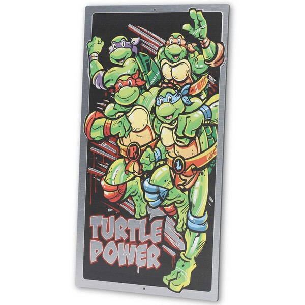 Turtle Power Sign Viacom Teenage Mutant Ninja Turtles Turtle Power Silver Metal Sign ...