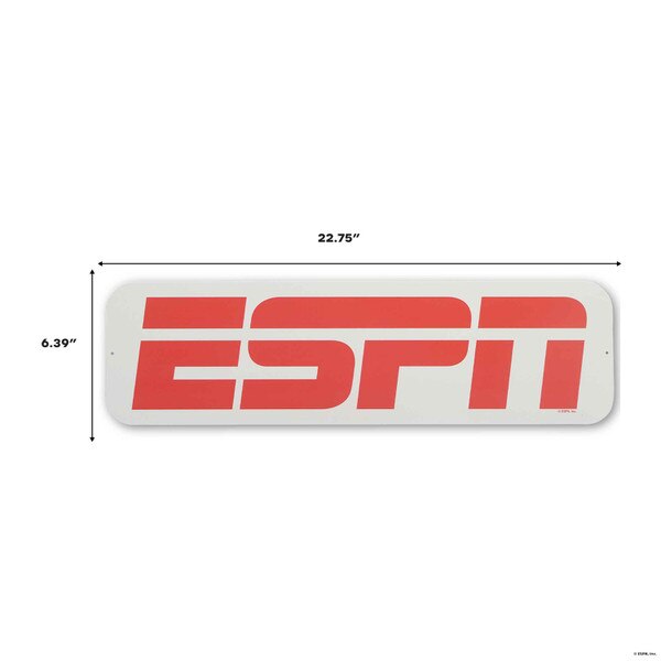 ESPN Red Logo Metal Sign | Open Road Brands | Shop-ORB